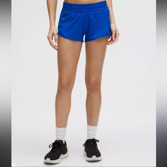 lululemon athletica Pants - lululemon hotty hot: size 8 - 2.5 inch , blazer blue